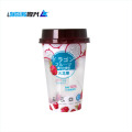 IML PP personalizado desechable en etiqueta de molde 350 ml de taza de jugo de plástico